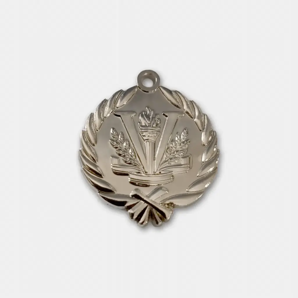 MEDALLA VICTORIA 5 CM PLATEADA