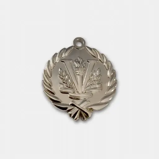 MEDALLA VICTORIA 5 CM PLATEADA